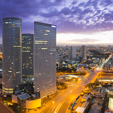 Tel Aviv city - View of Tel Aviv at sunset Out of Window; Shutterstock ID 224970538; PO: Toni Towns; Job: O - 25935 - Airtime (PR-EX) ; Client: Megan McCarthy
